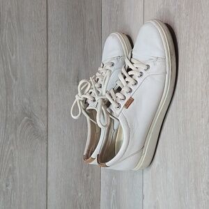 Ecco Womens Sofft 7 Leather Sneakers shoes sz 38/7